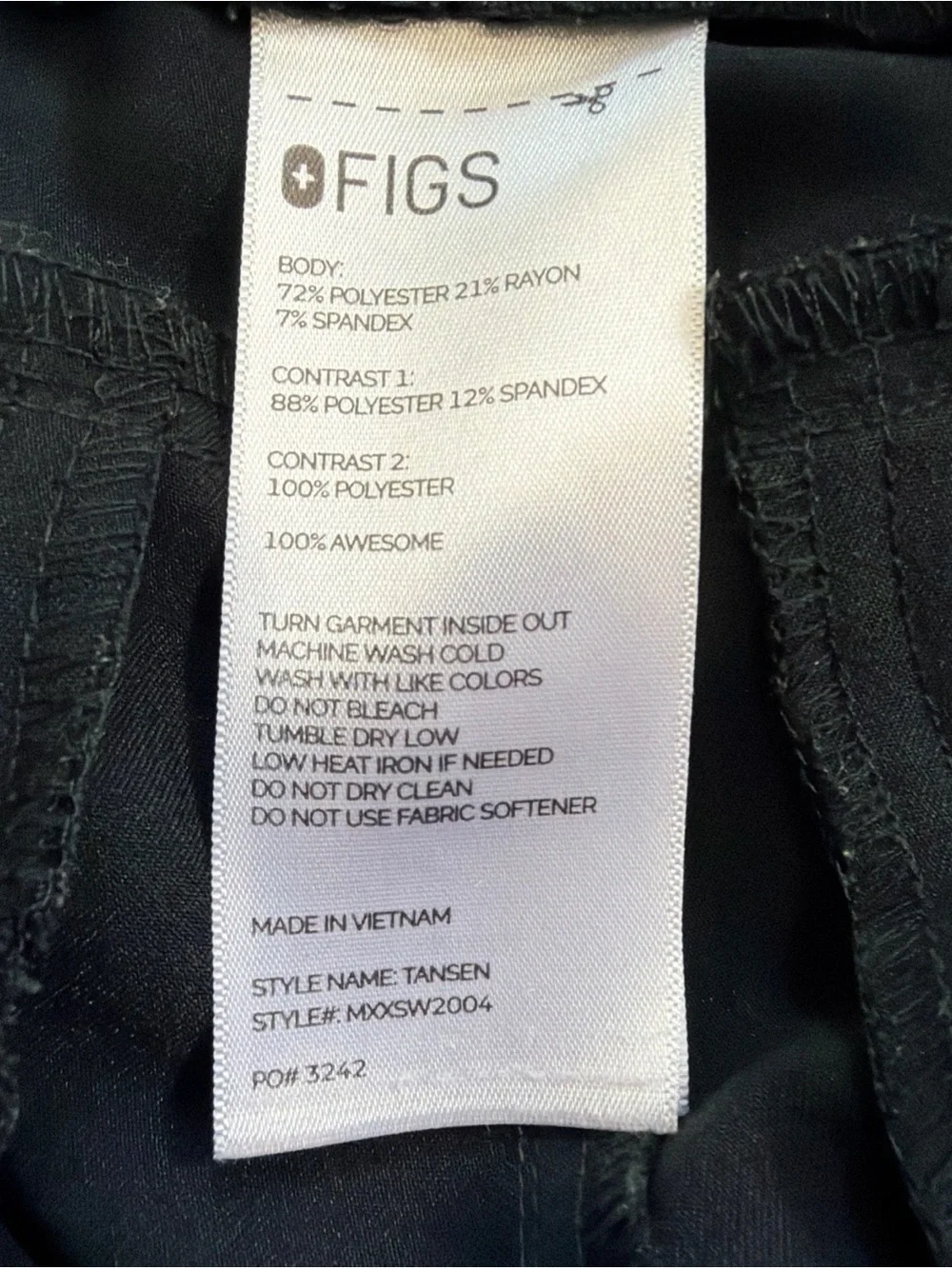 Figs Tansen Joggers Scrub Pants Mens Medium Black Technical Collection